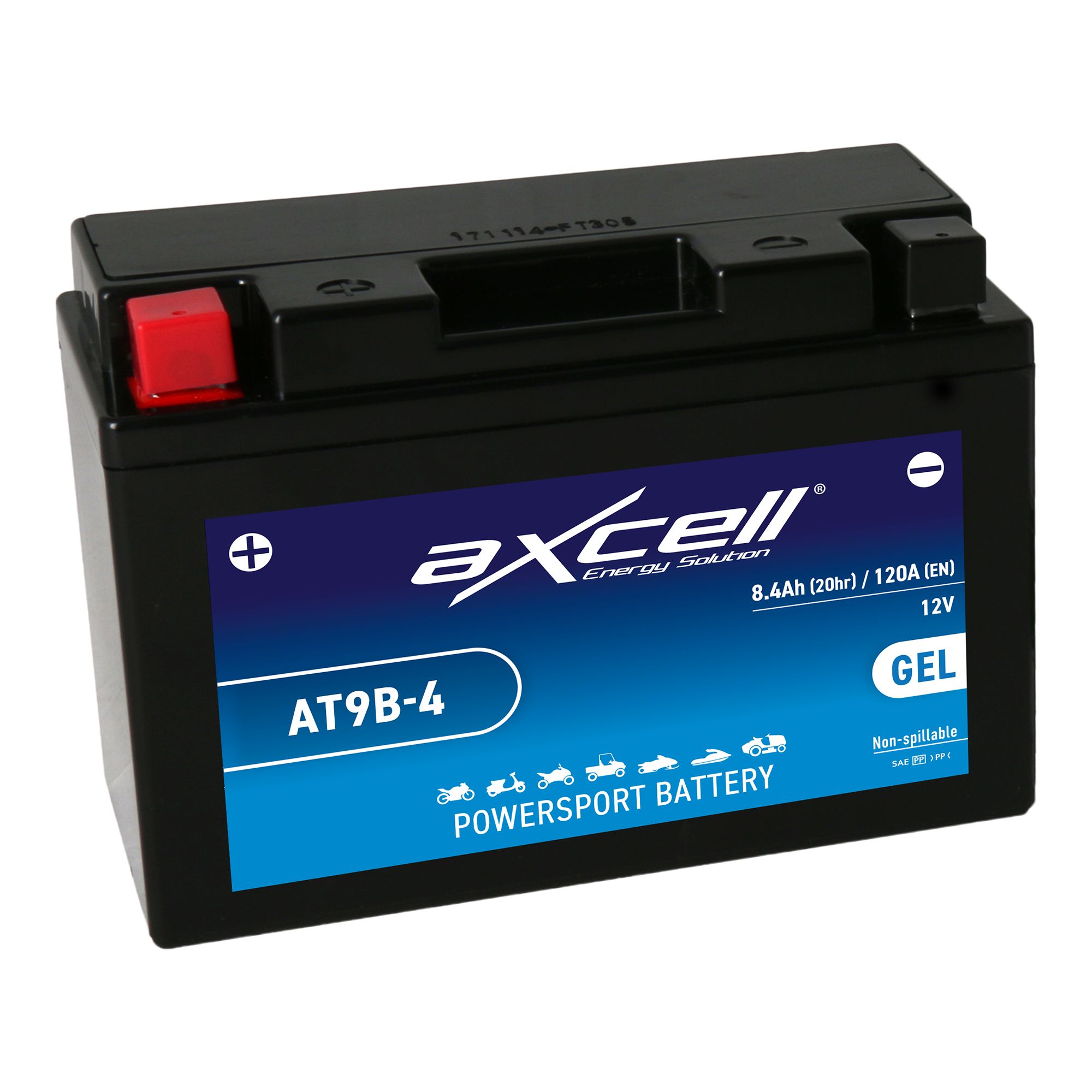 AXCELL Batterie 12V YT9B-4 GEL