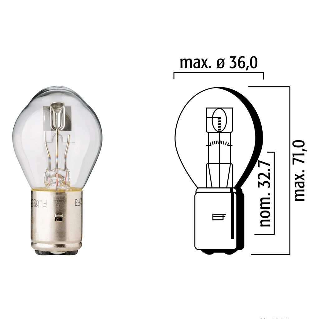 Floesser Lampe Flösser 6V 15/15W BA20d klar