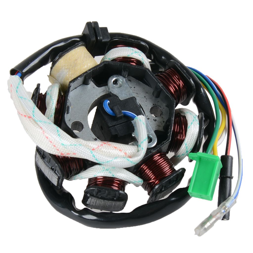 ScooterLibre Zündankerplatte f. China 125 ccm 4-Takt GY6 125/150 ccm mit 8 Spulen