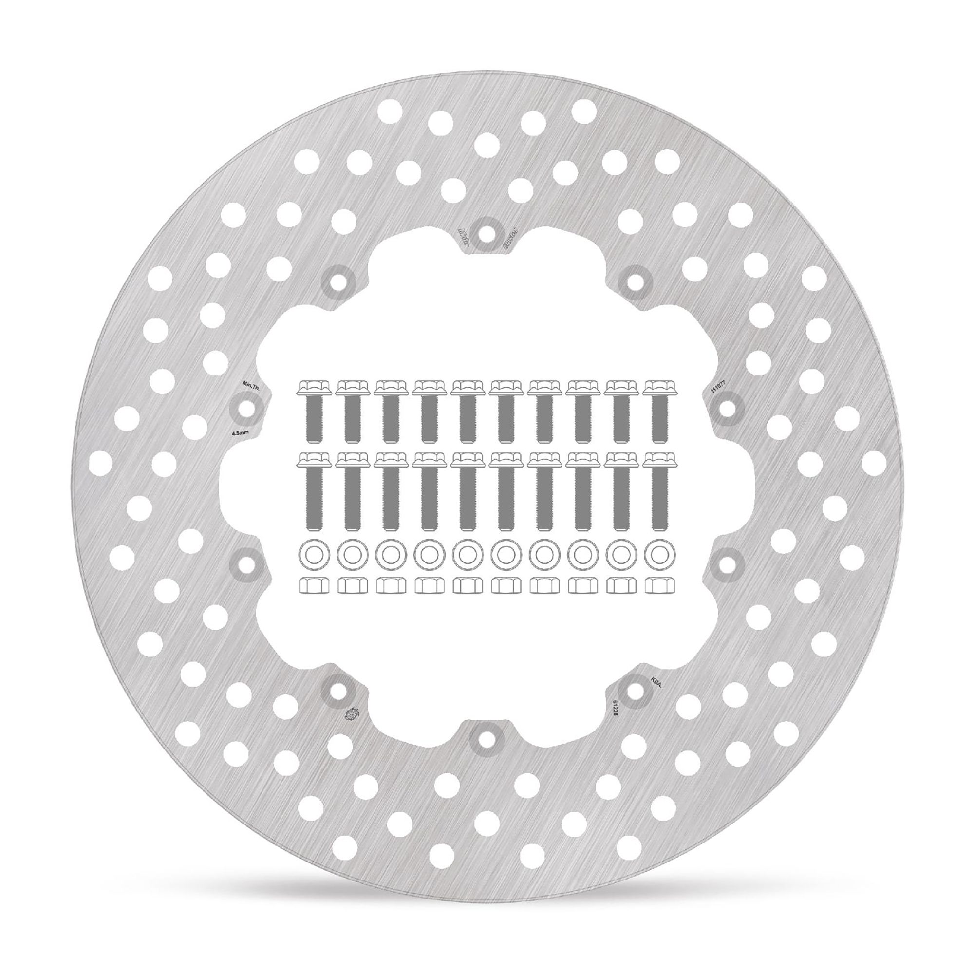 Moto-Master Bremsscheibe Halo vorn starr mit ABE