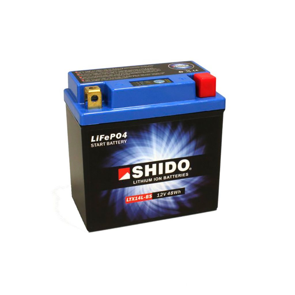 Shido Batterie 12V 4,0AH12AH YTX14L-BS Lithium-Ionen
