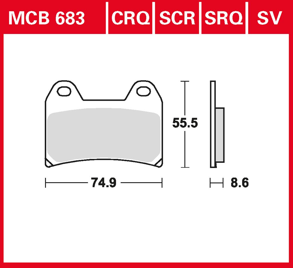 TRW Bremsbelag Hyper Carbon