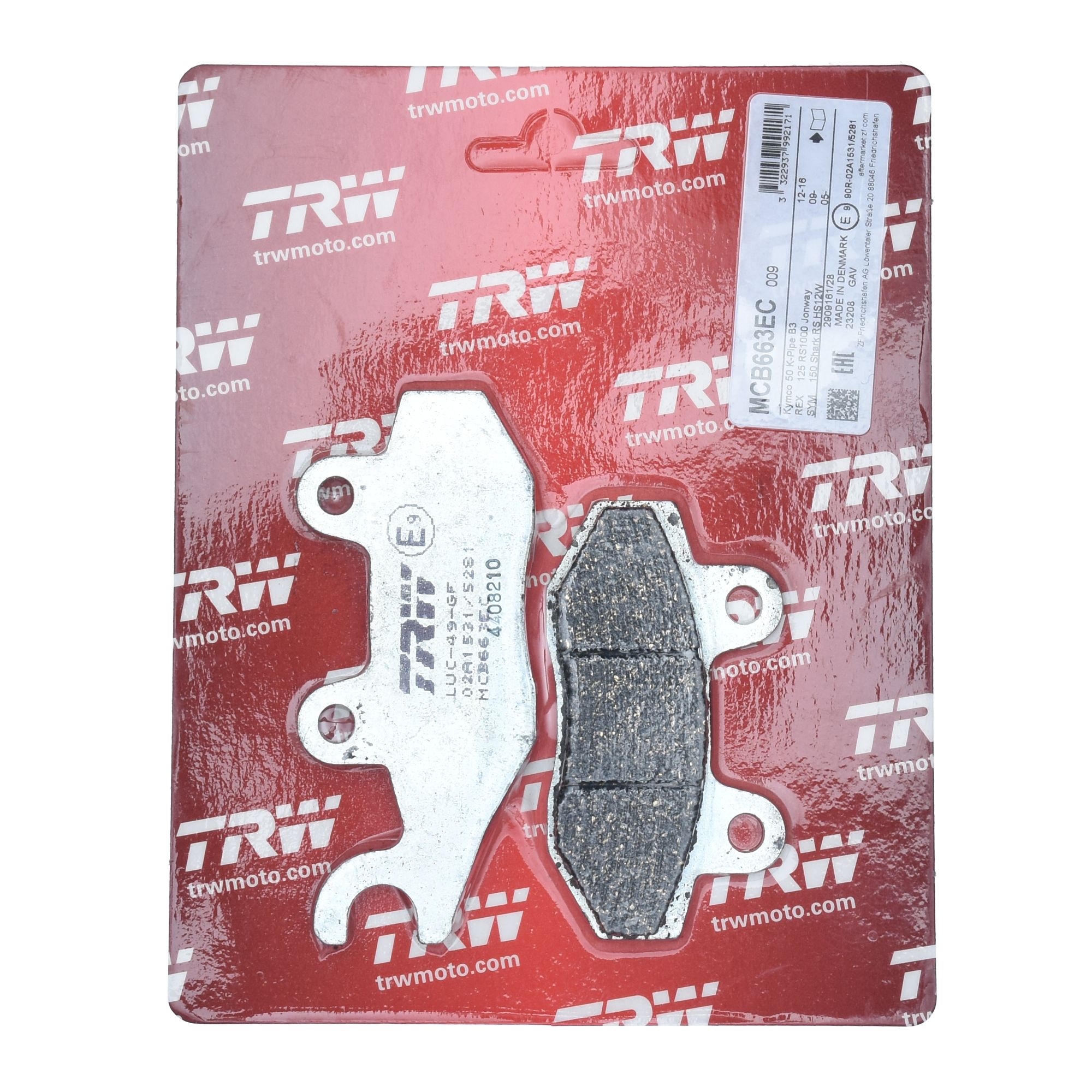 TRW Bremsbelag organisch