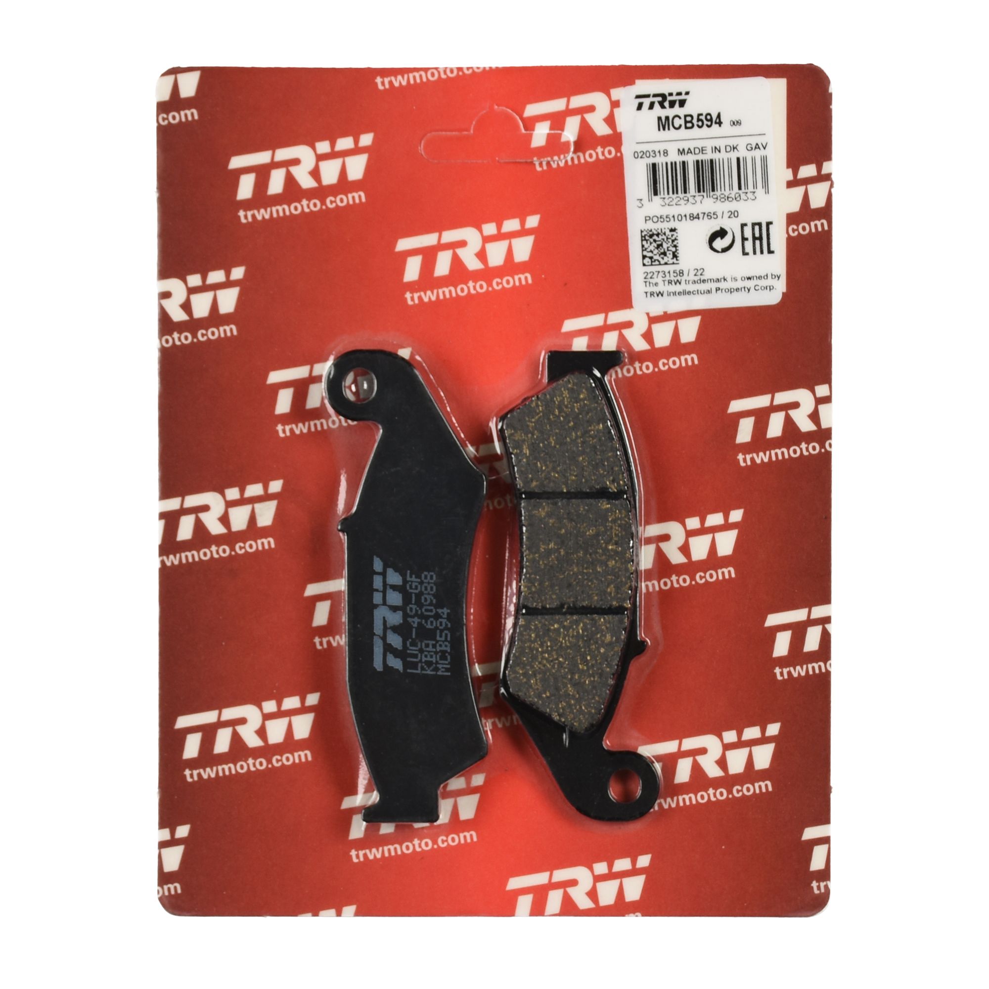 TRW Bremsbelag organisch