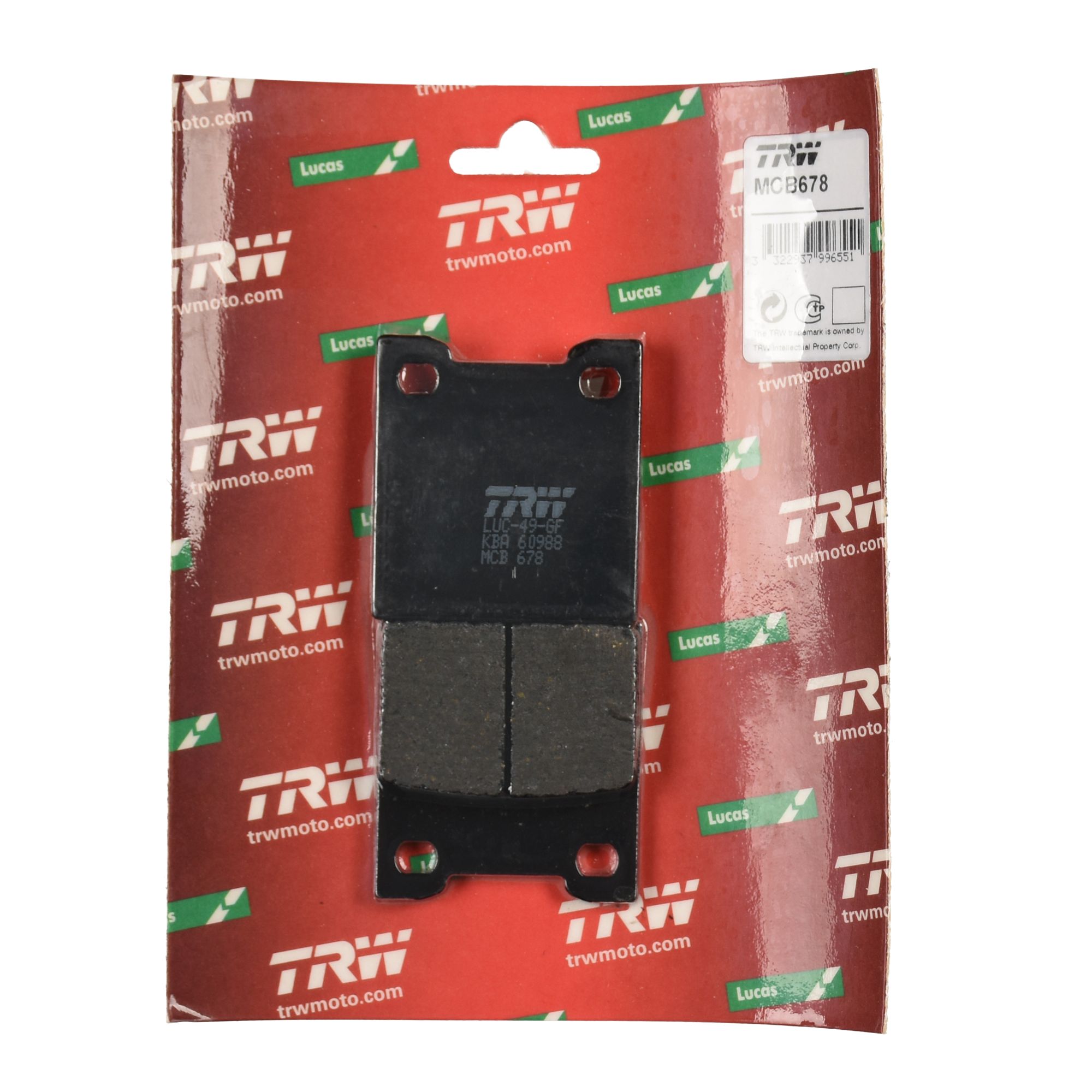 TRW Bremsbelag organisch