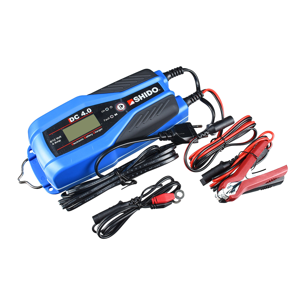 Shido Batterieladegerät DC4 4 Amp. Lithium und Bleisäure geeignet