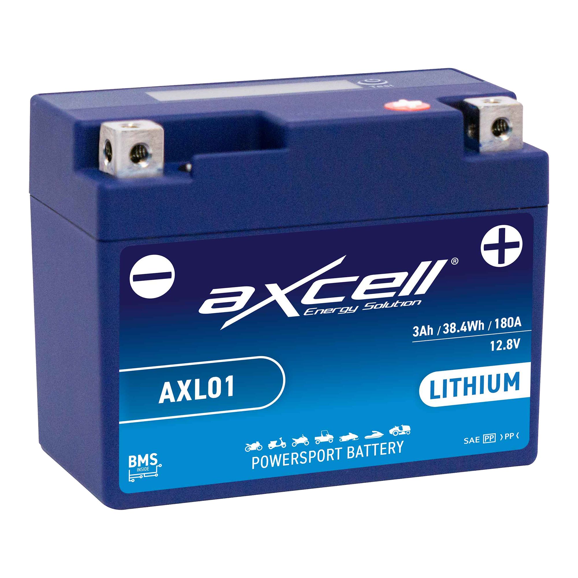 AXCELL Batterie 12V Lithium-Ionen