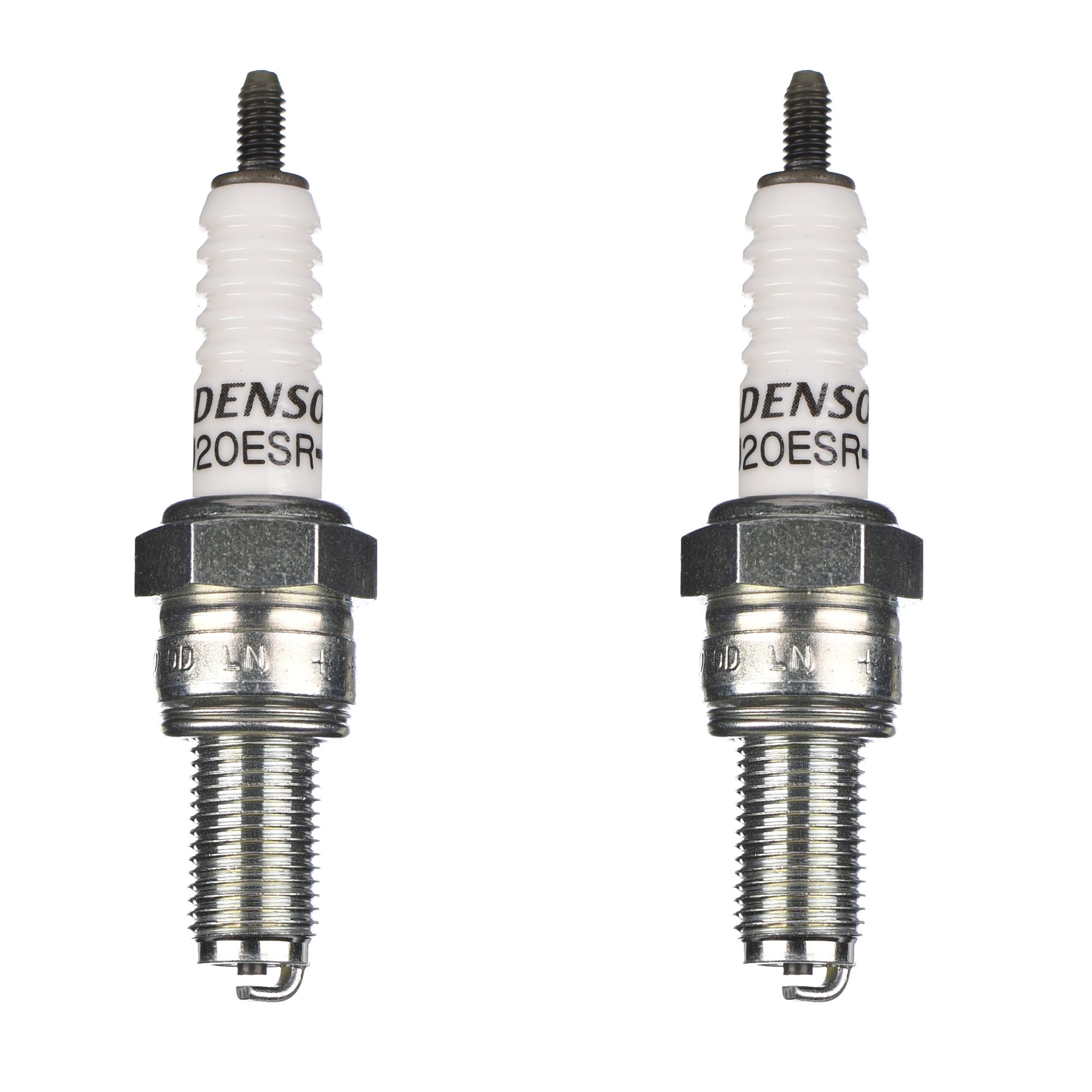 DENSO Zündkerze U20ESR-N m. Schraub-Nippel 2er Set