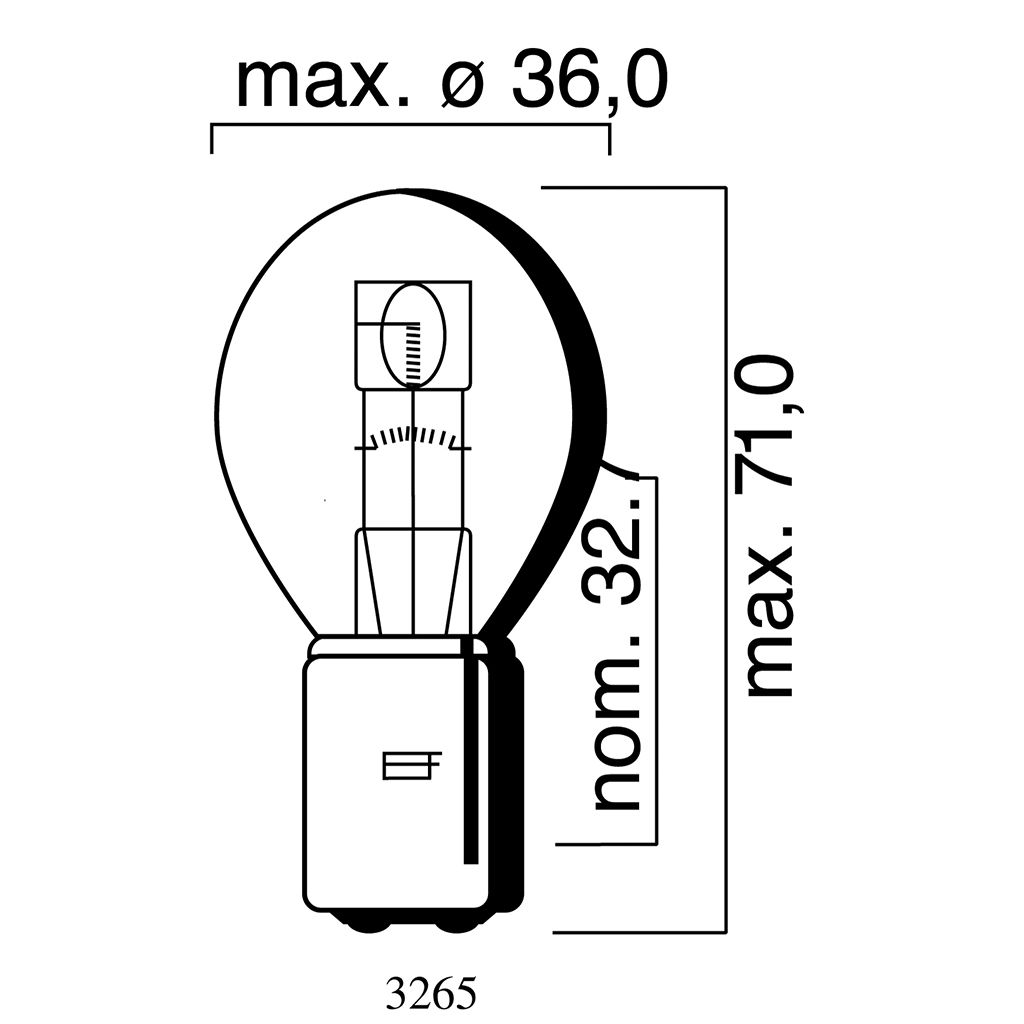 Floesser Lampe Flösser 6V 25/25W BA20d klar