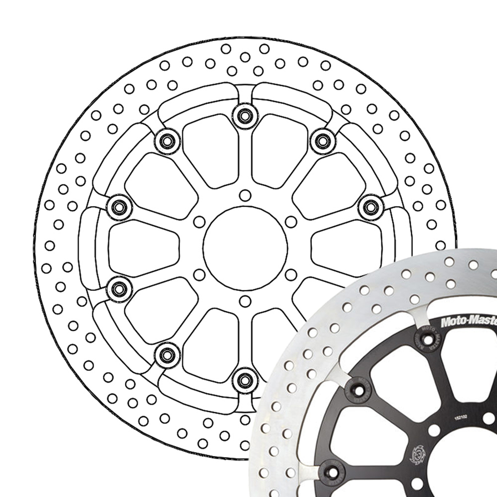 Moto-Master Bremsscheibe Halo T-Floater Racing - 6,0 mm PVM Rad