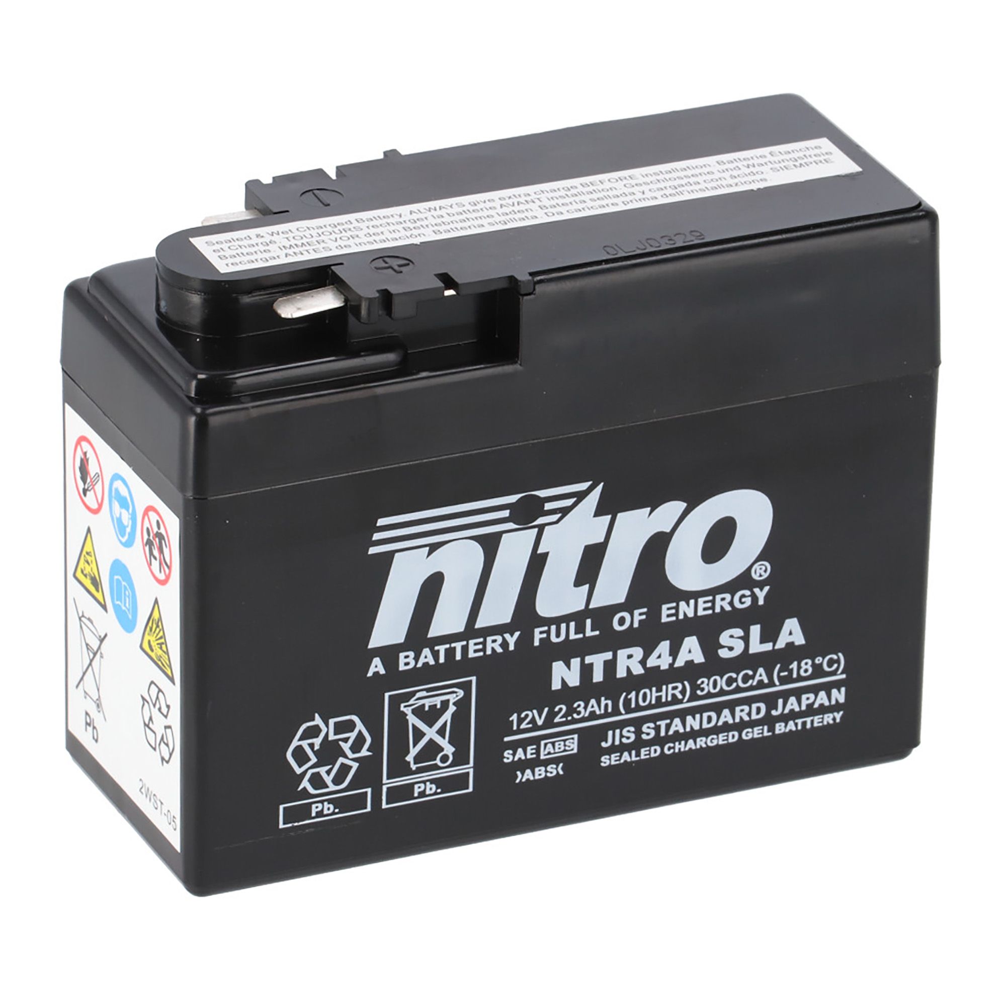 Nitro Batterie 12V 2,3AH YTR4A-BS Gel 50415