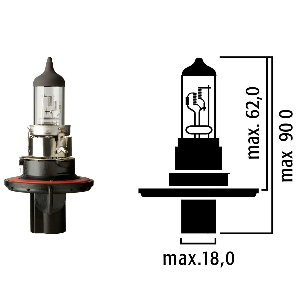 Flösser Lampe 12V 60/55W H13 VPE1