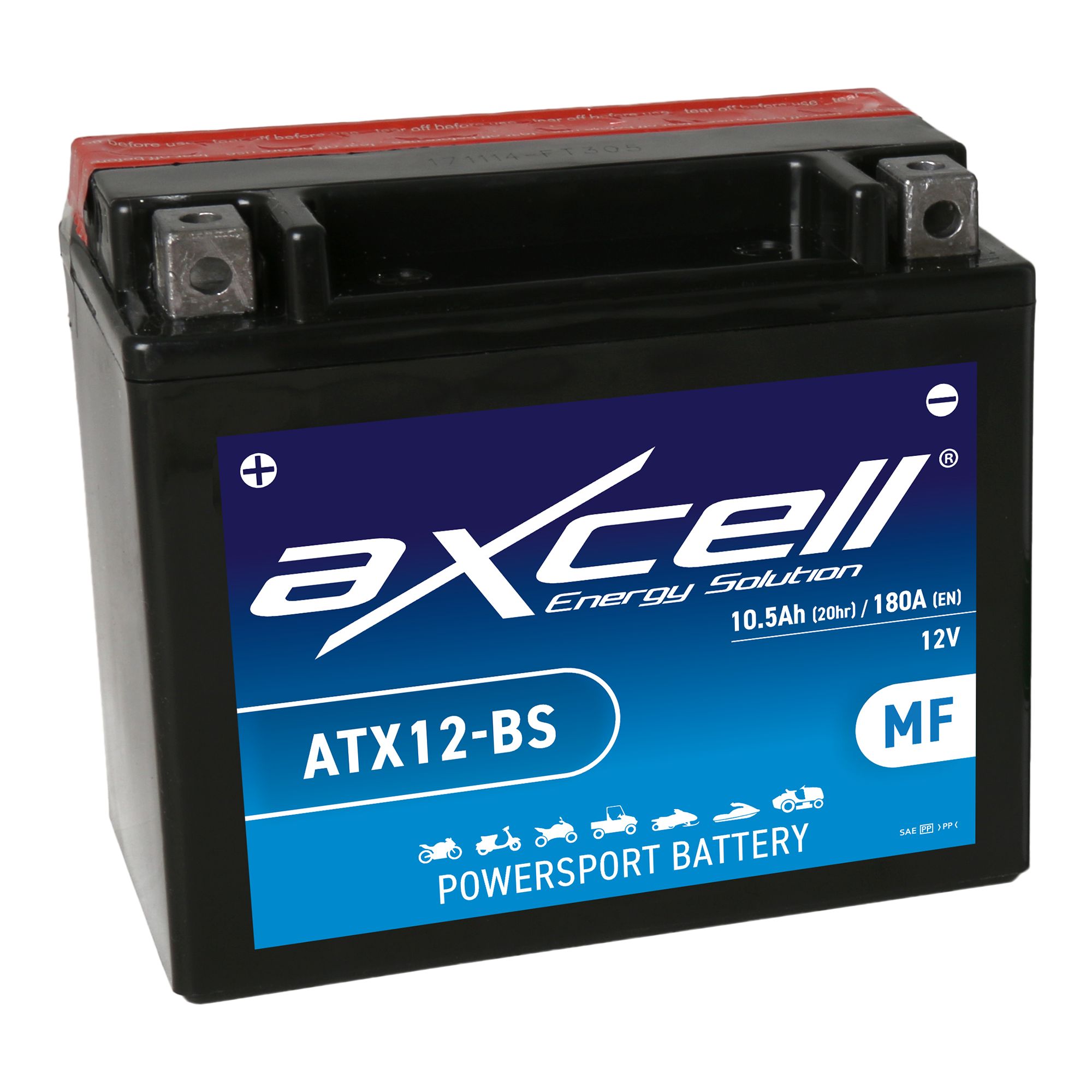 AXCELL Batterie 12V YTX12-BS Wartungsfrei 51012