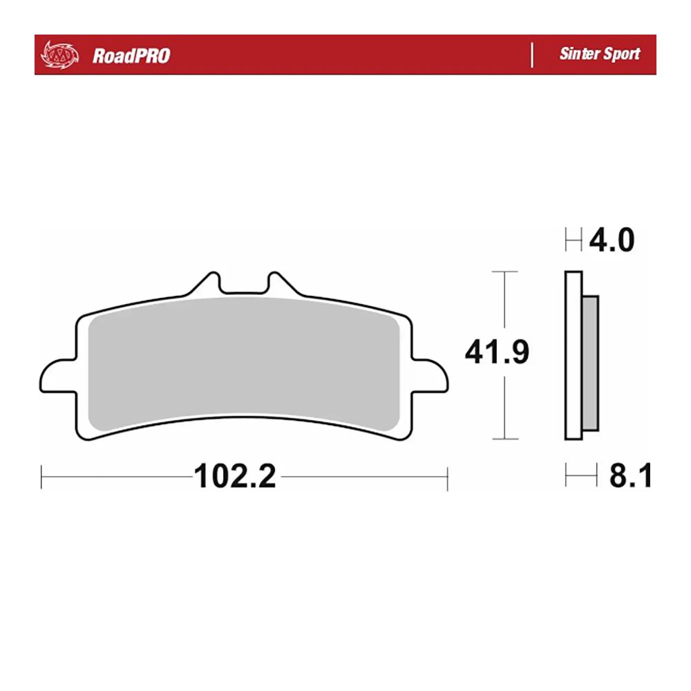 Moto-Master Bremsbelag RoadPRO Sinter Sport vorn