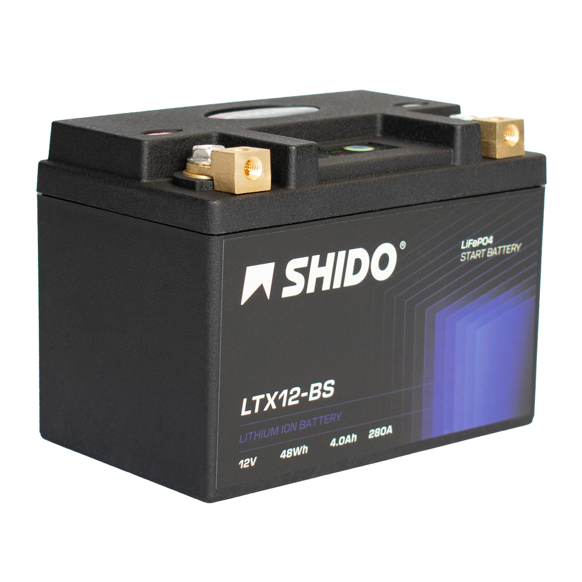 Shido Batterie 12V 3,5AH10AH YTX12-BS Lithium-Ionen 51012