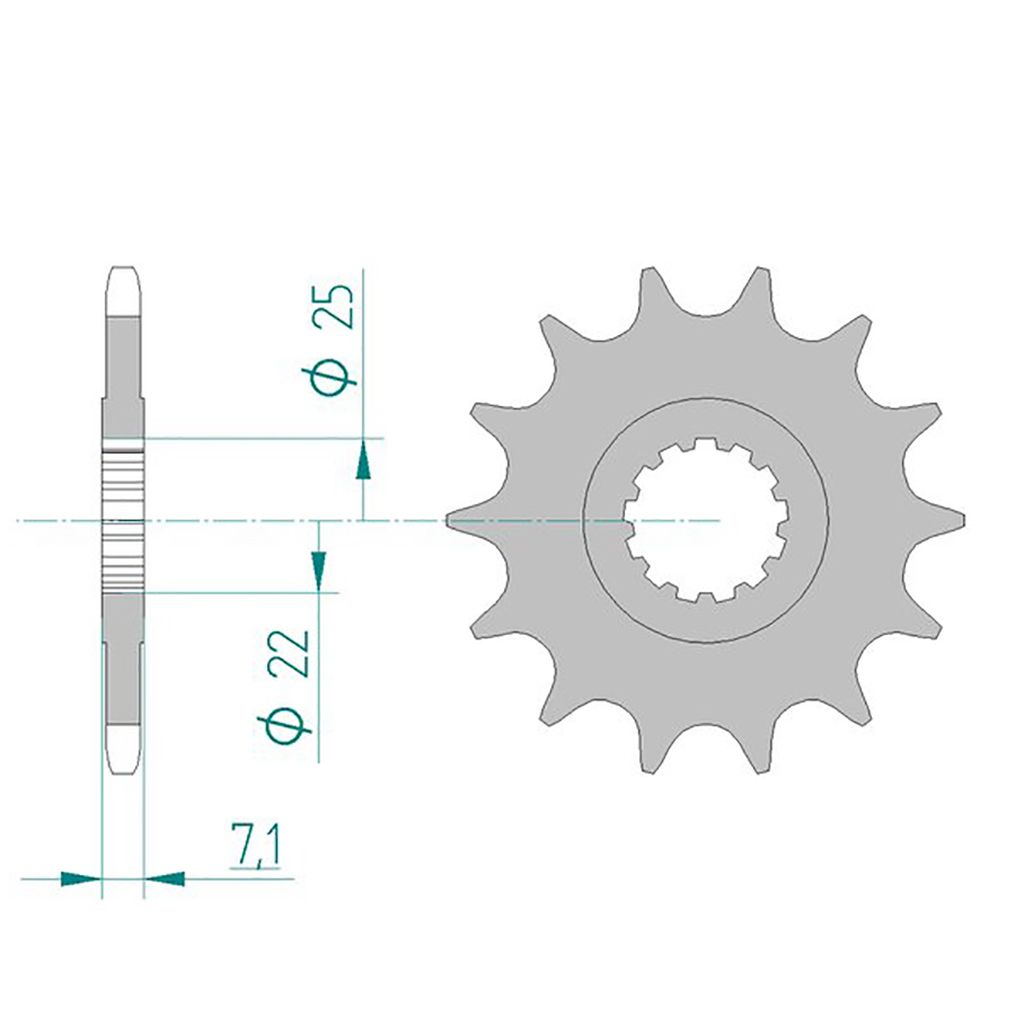Esjot Ritzel 21601-14 #520 Sport 14 Zähne