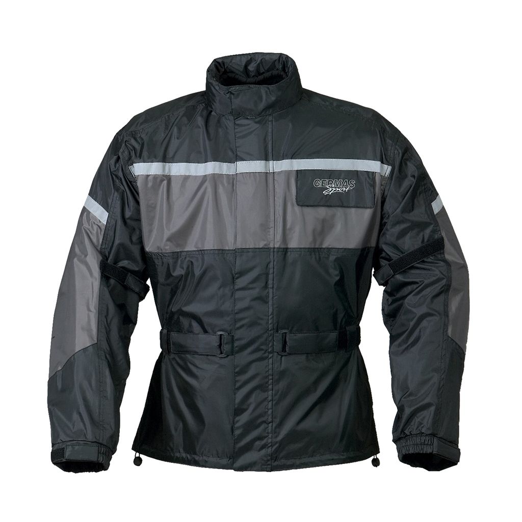 Germas Regenjacke Leeds schwarz/grau S