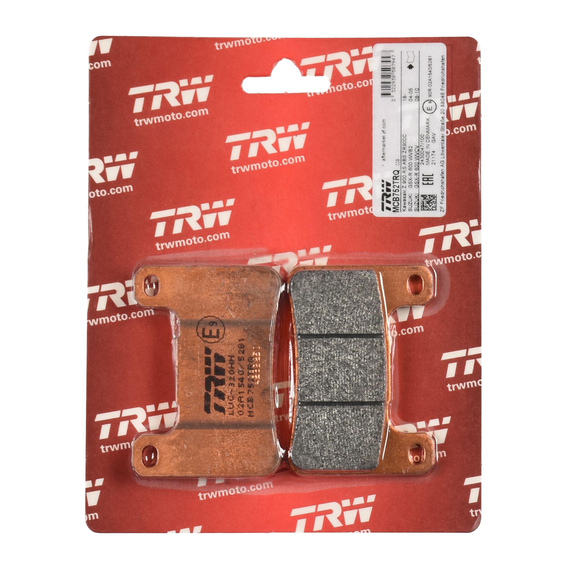 TRW Bremsbelag Sinter Racing ABE