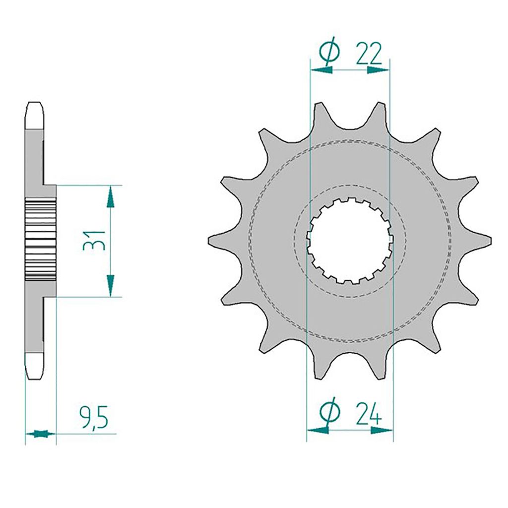 Esjot Ritzel 22406-13 #520 Sport 13 Zähne