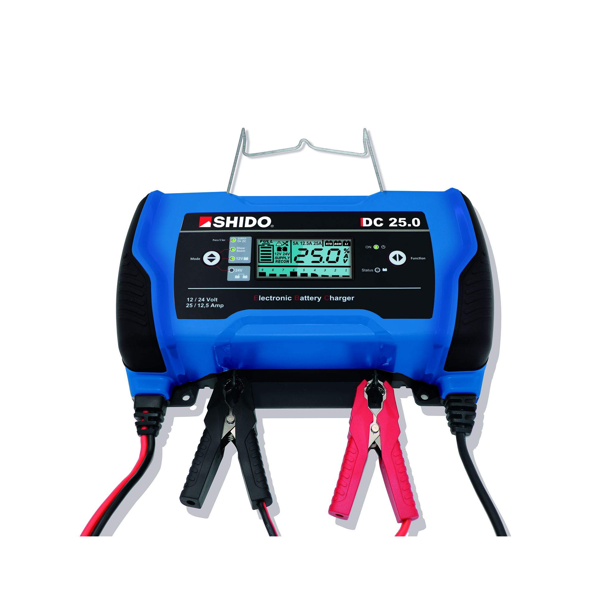 Shido Batterieladegerät DC25 25 Amp. Lithium und Bleisäure geeignet