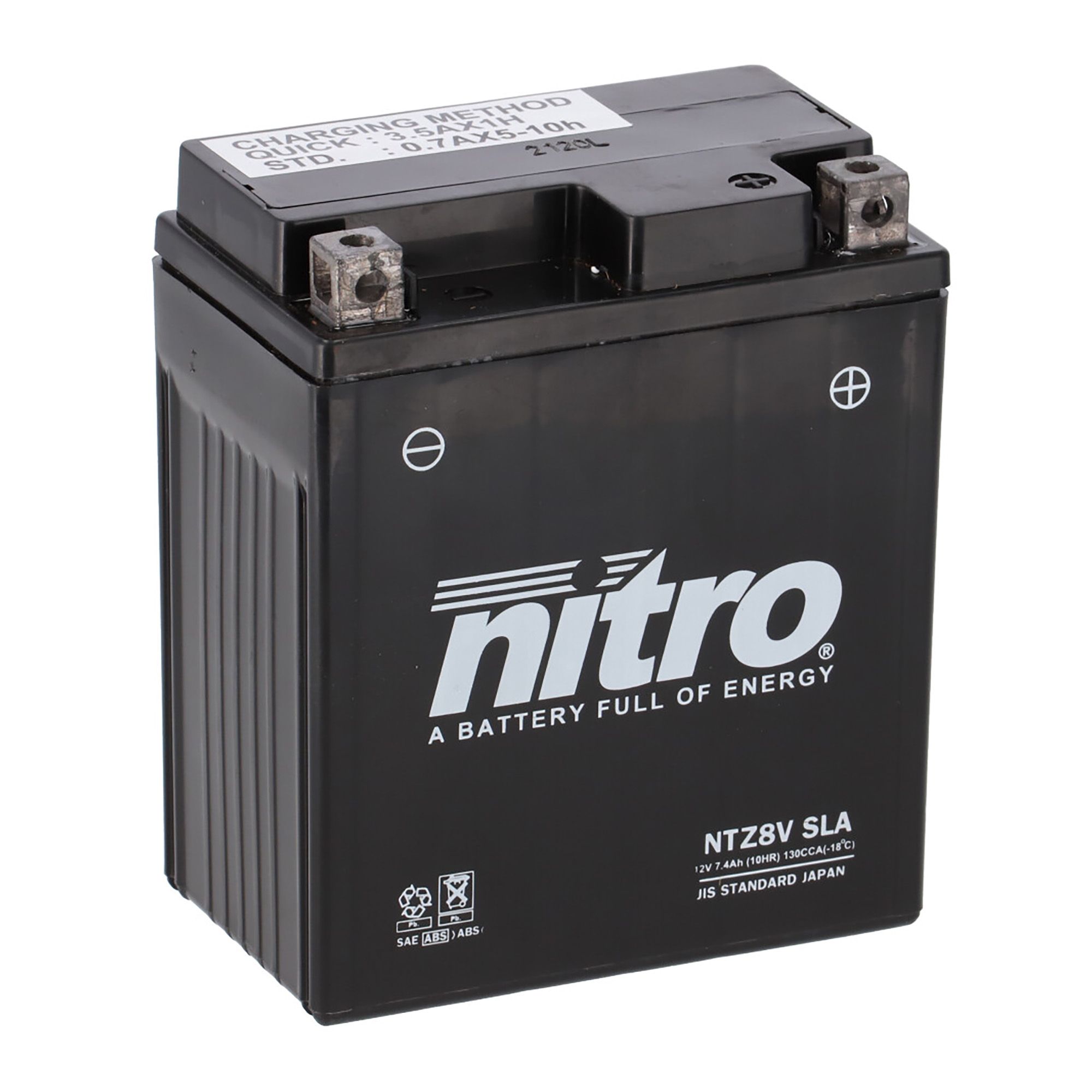 Nitro Batterie 12V 7,4AH YTZ8V Gel