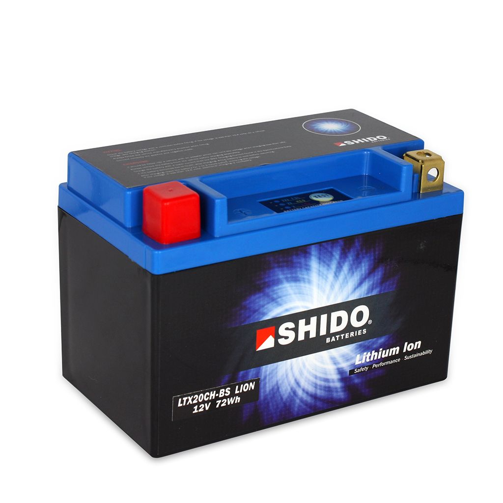 Shido Batterie 12V 6AH18AH YTX20CH-BS Lithium-Ionen