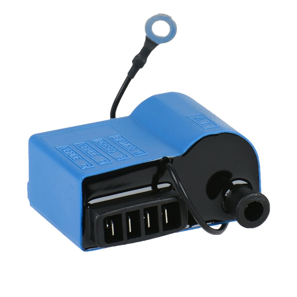 ScooterLibre CDI Zündeinheit mit Zündspule und Massekabel 2-Takt 4 Pins