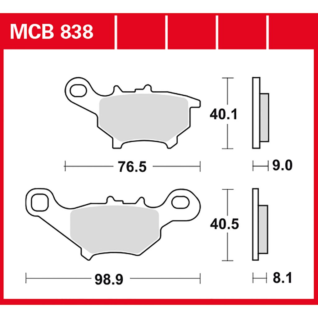 TRW Bremsbelag organisch