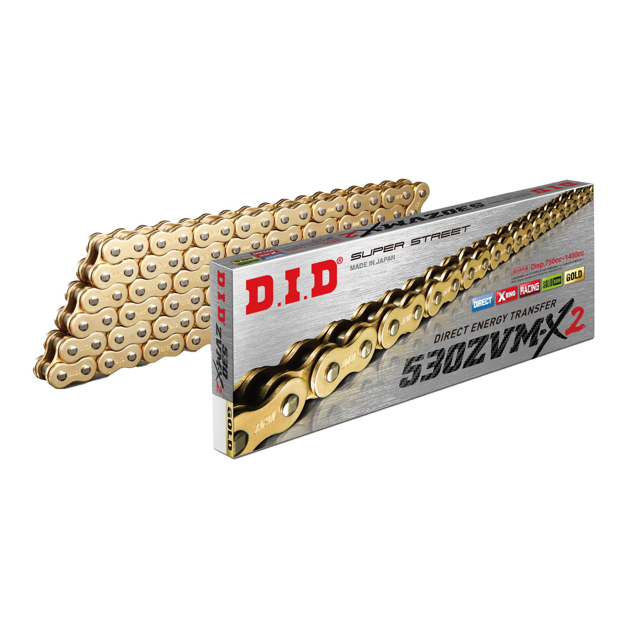 DID Kette 530 ZVM-X2 G&G 90 m. Niet Schloss