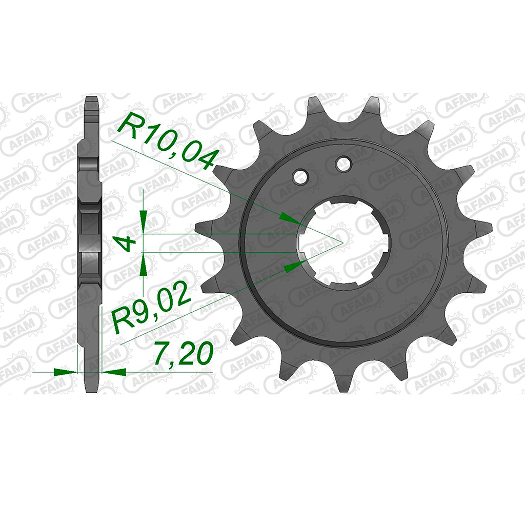 AFAM Ritzel #415 15 Zähne