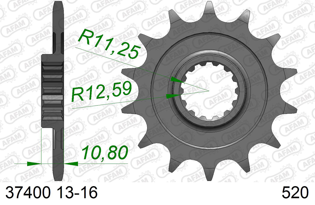 Esjot Ritzel 37400-14 #520 Sport 14 Zähne