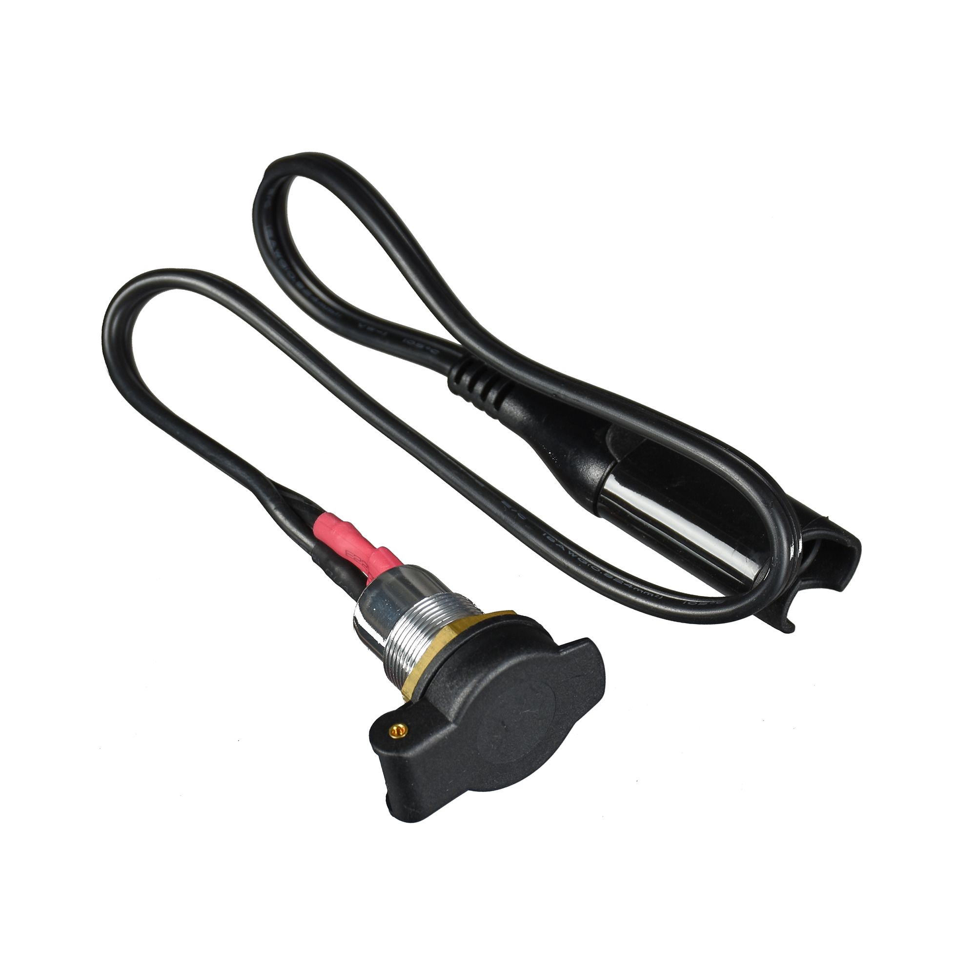 Optimate Anschlusskabel SAE 18 Bordsteckdose 12 mm mit Federdeckel