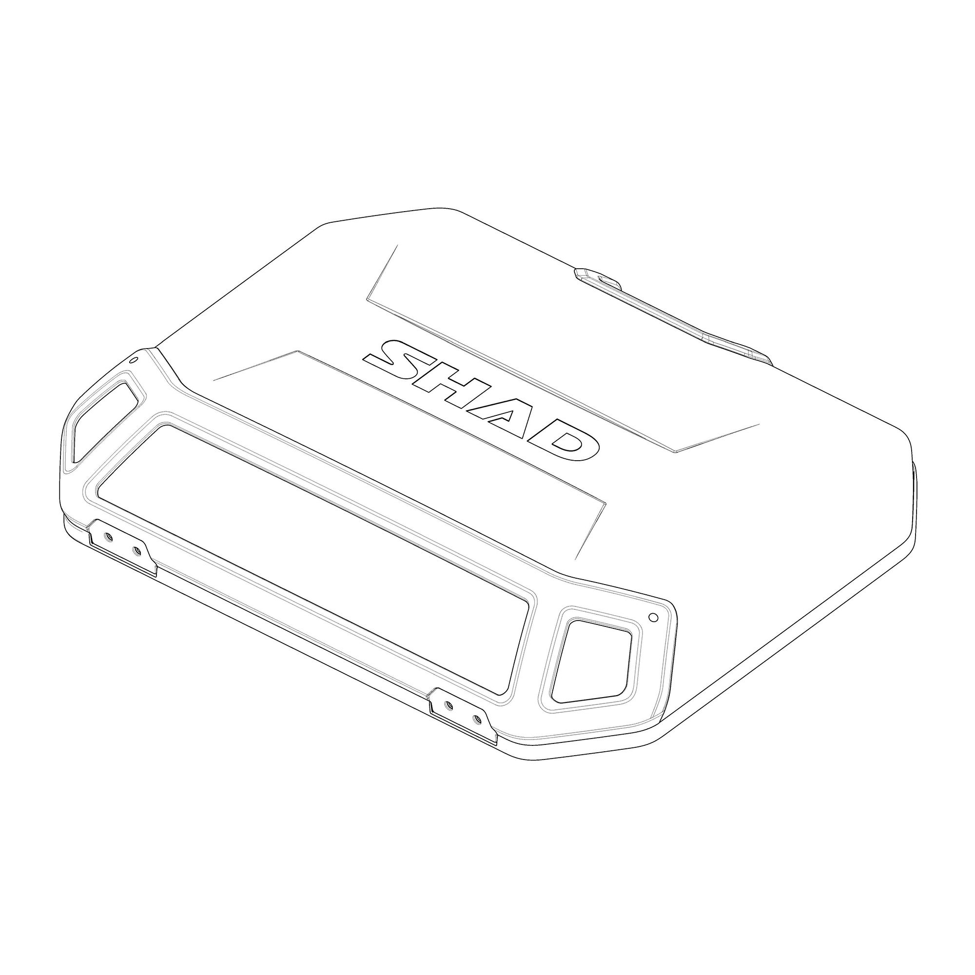 SHAD Cover f. Terra Seitenkoffer silber TR36L, TR36R, TR47L, TR47R