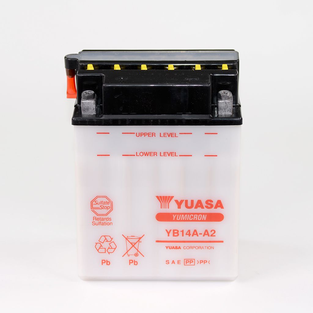 Yuasa Batterie 12V 14AH YB14A-A2 Blei-Säure ohne Säurepack