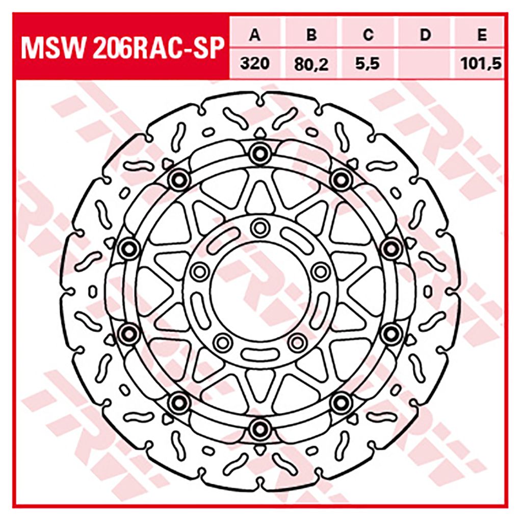 TRW Bremsscheibe 5,5 mm ohne ABE