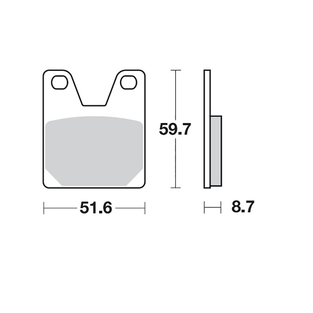 Moto-Master Bremsbelag RoadPRO Sinter hinten