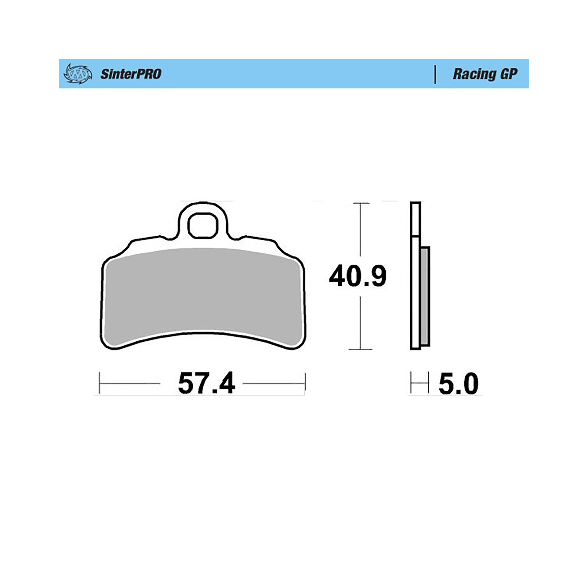 Moto-Master Bremsbelag SinterPRO Racing GP ohne ABE
