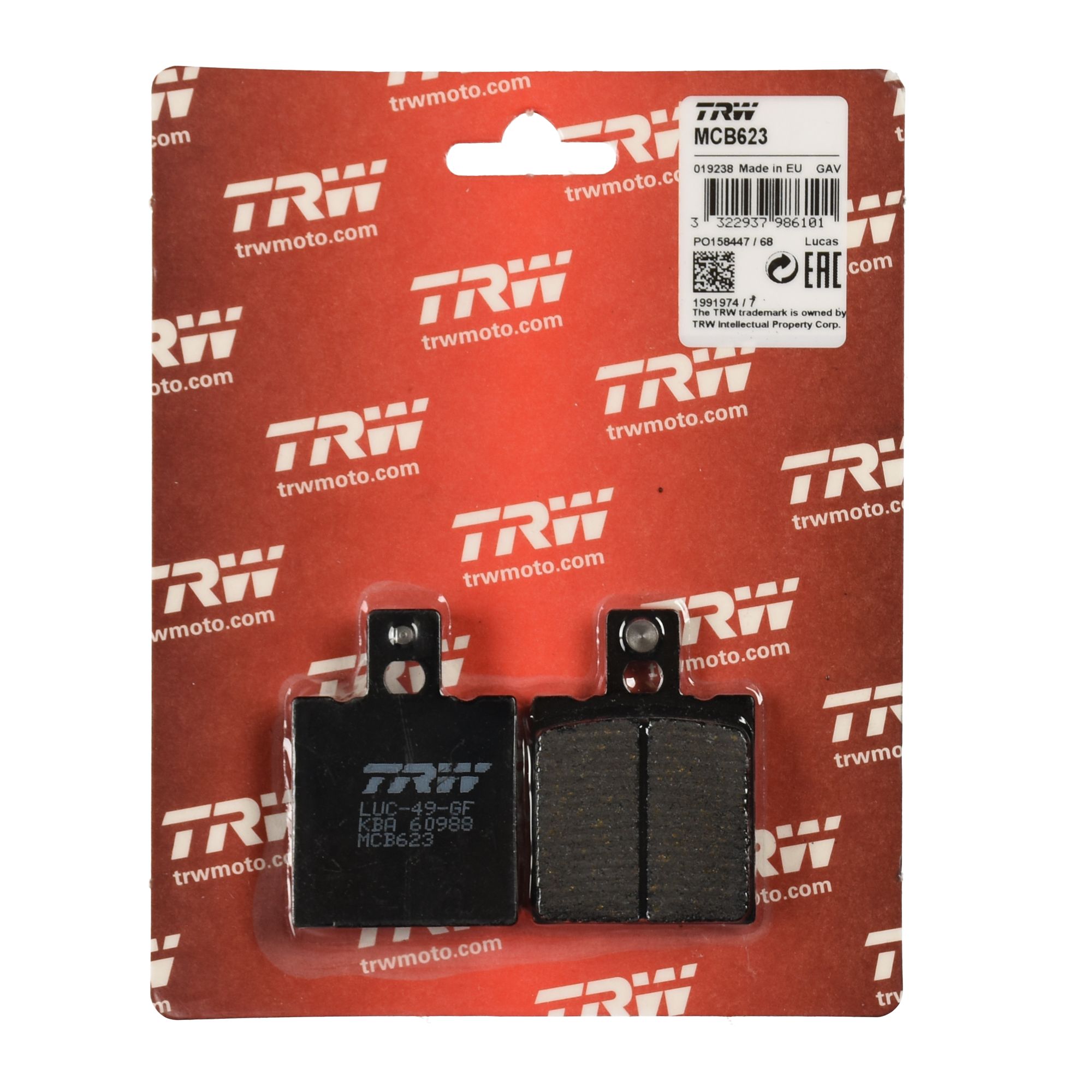 TRW Bremsbelag organisch