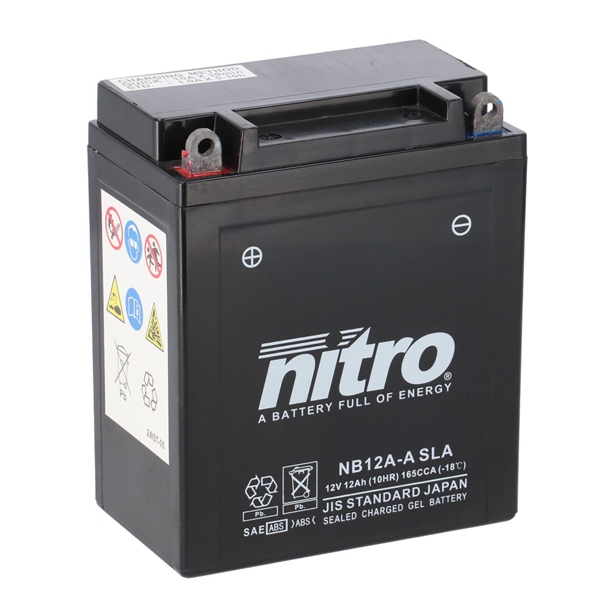 Nitro Batterie 12V 12AH YB12A-A Gel 51211