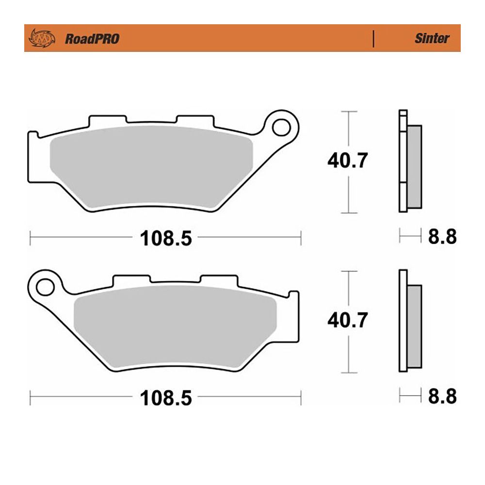 Moto-Master Bremsbelag RoadPRO Sinter vorne