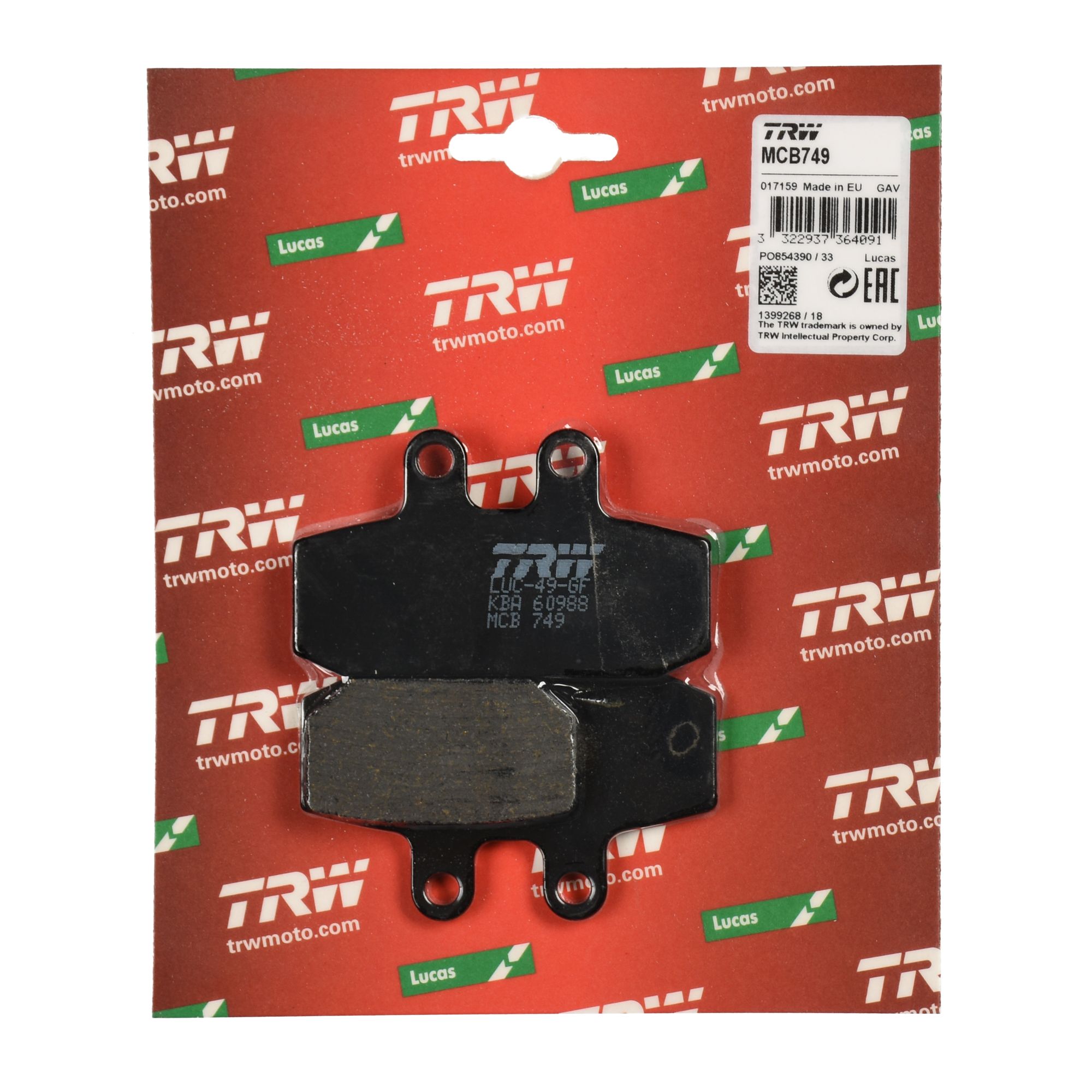 TRW Bremsbelag organisch