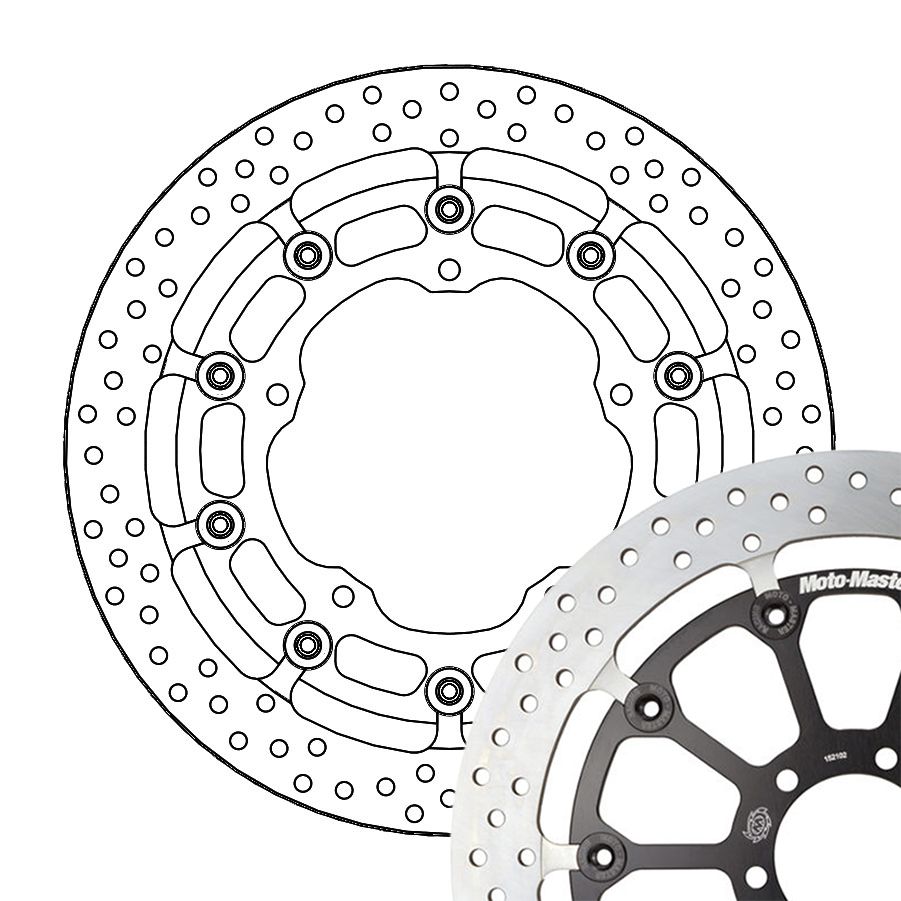 Moto-Master Bremsscheibe Halo T-Floater Racing Kit 320 - 6,0 mm