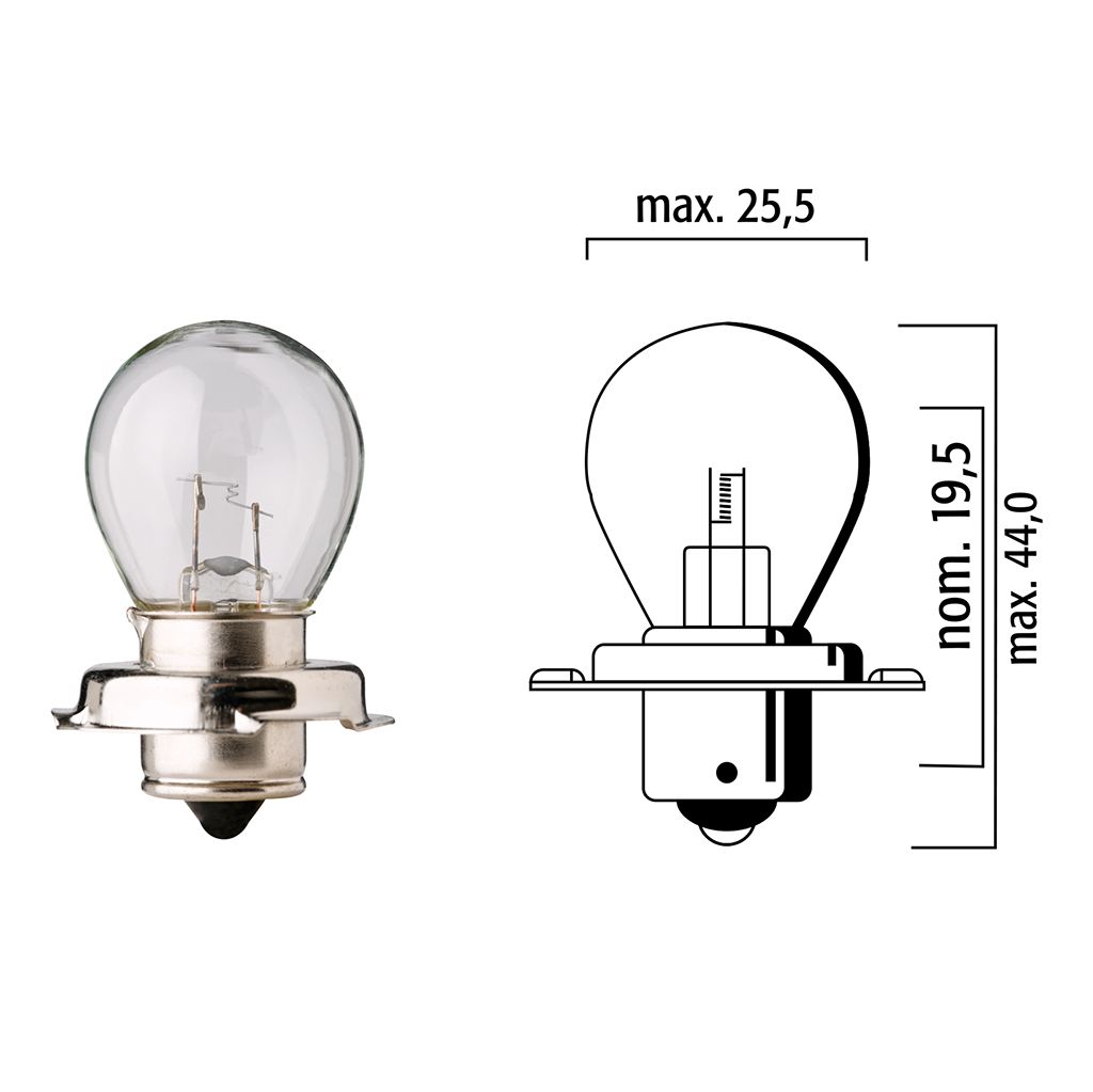 Flösser Lampen 12V 25W P26s VPE10