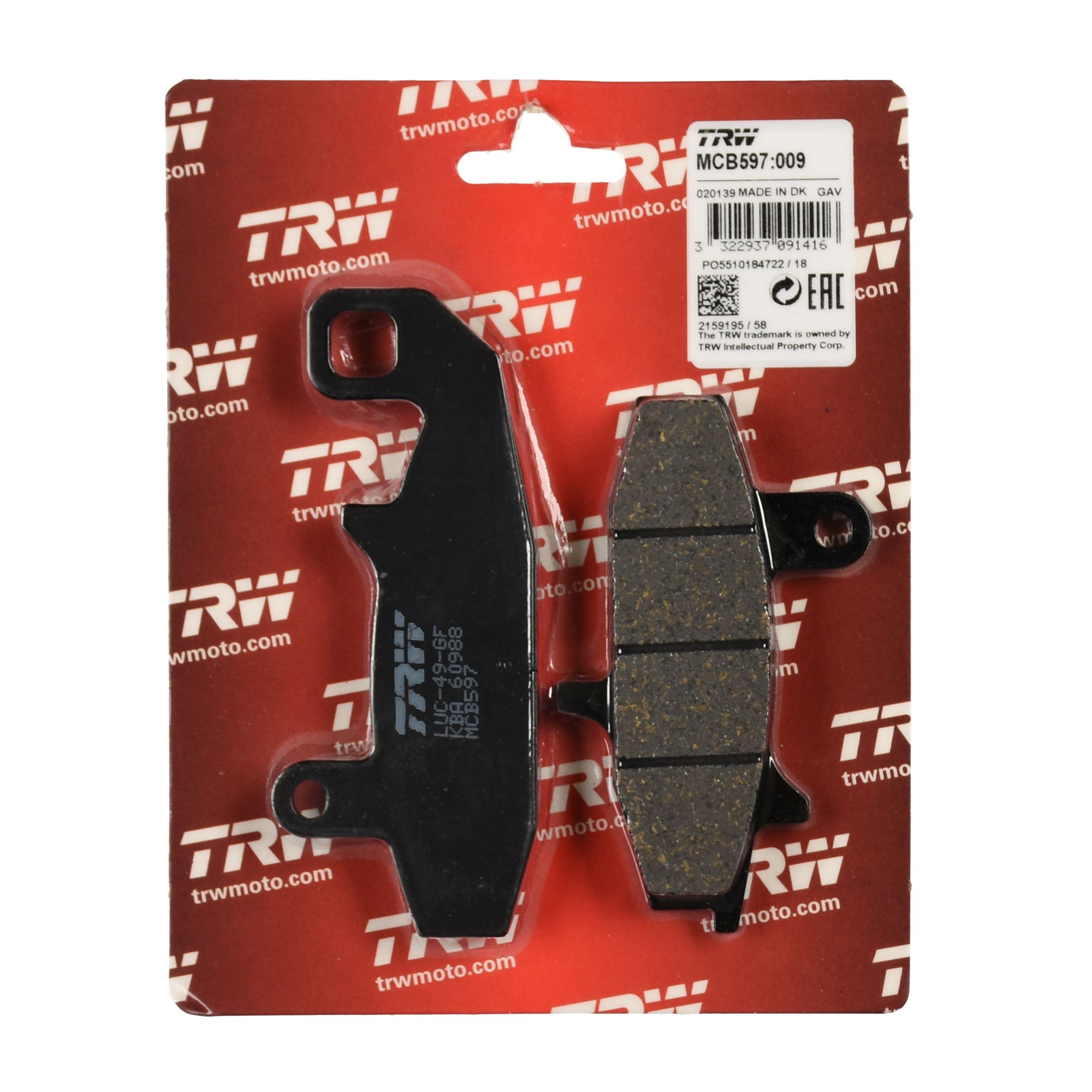 TRW Bremsbelag organisch