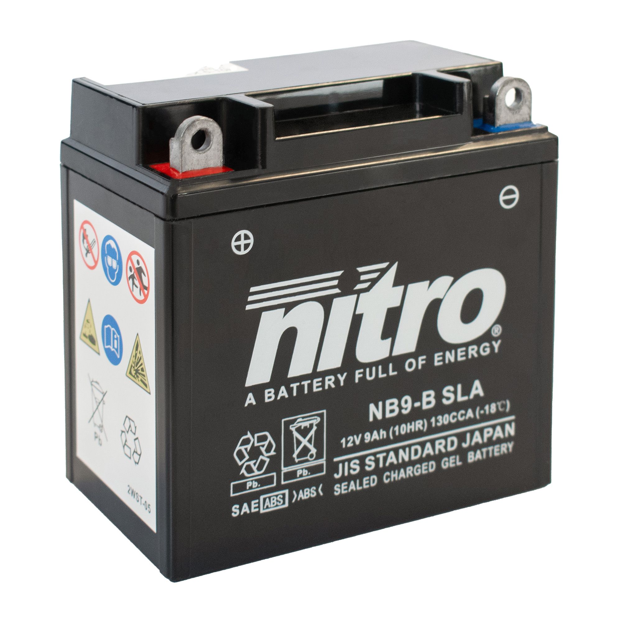Nitro Batterie 12V 9AH YB9-B Gel
