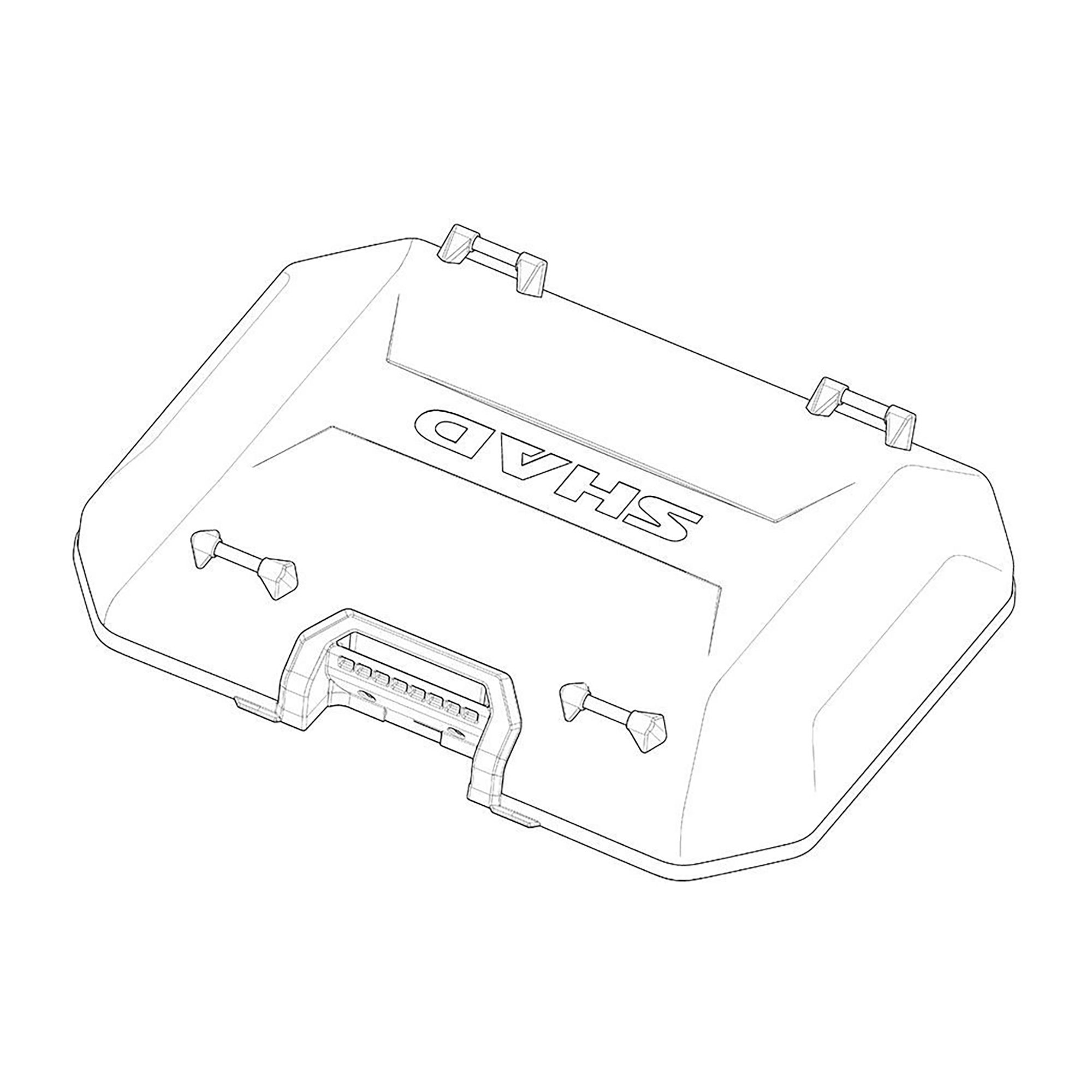 SHAD Cover f. Terra Topcase schwarz TR37, TR48