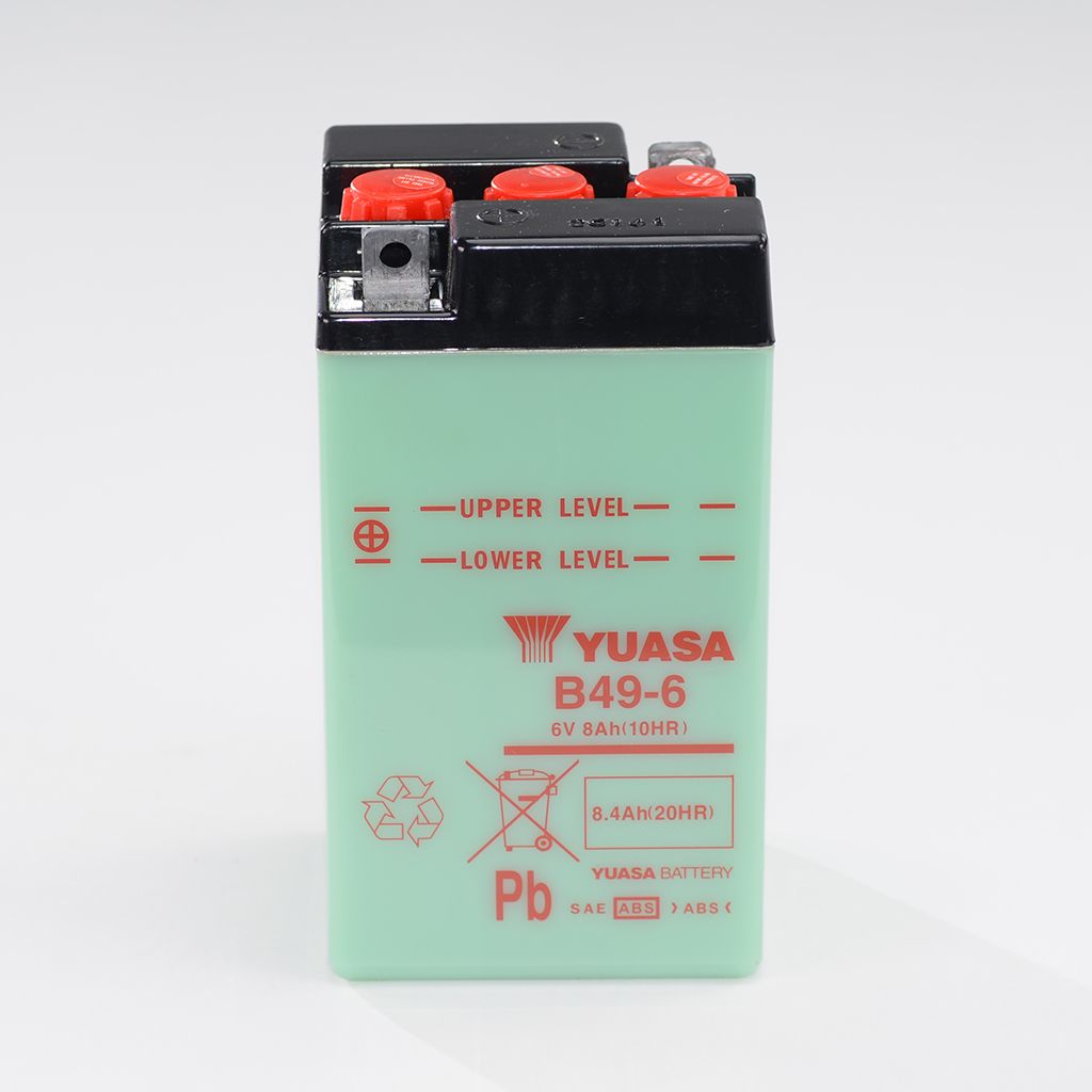 Yuasa Batterie 6V 8AH B49-6 Blei-Säure ohne Säurepack
