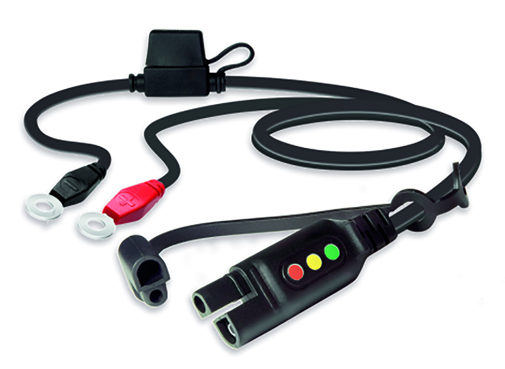 Shido Anschlusskabel Ösenkabel 6 mm mit Batteriemonitor