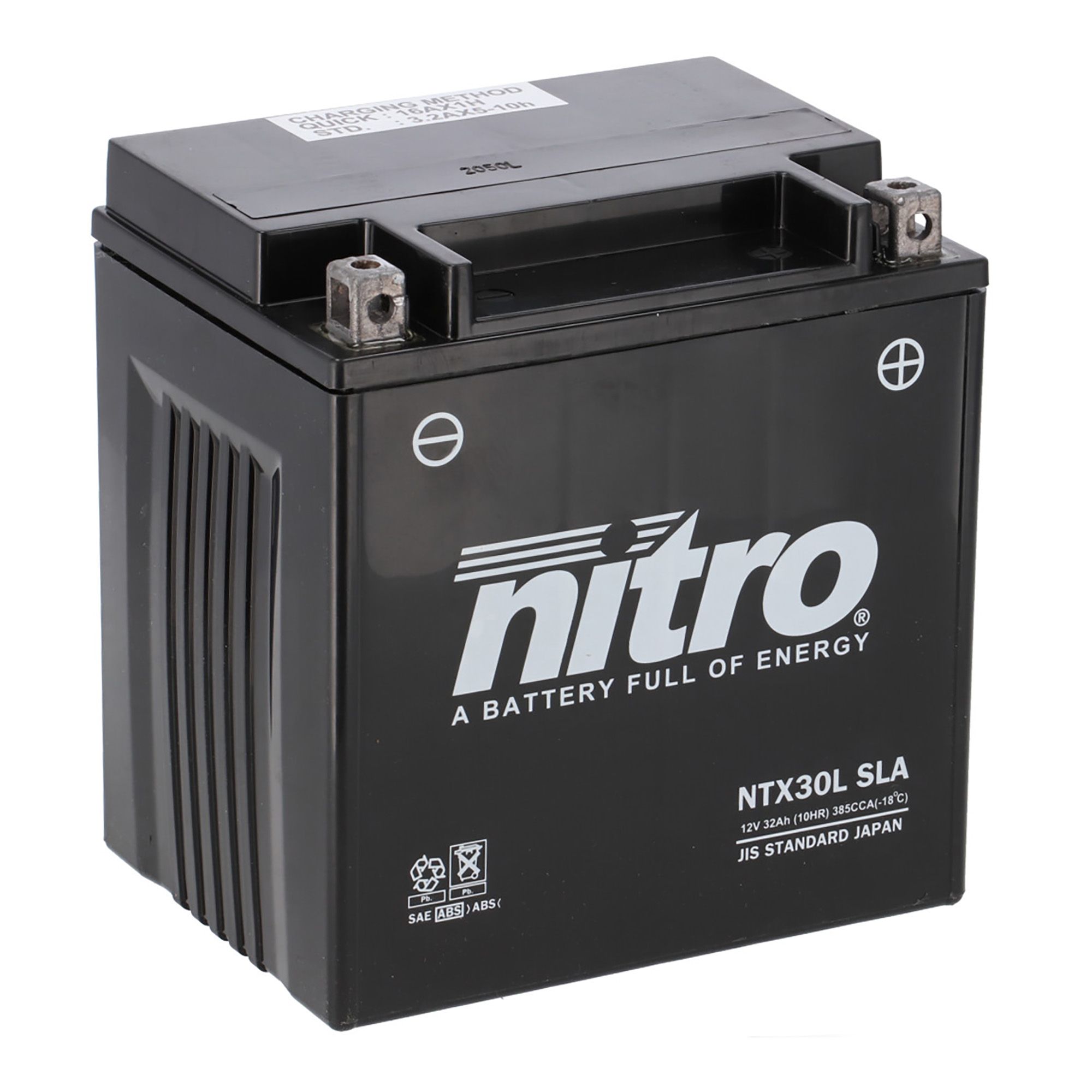 Nitro Batterie 12V 30AH YTX30L-BS Gel