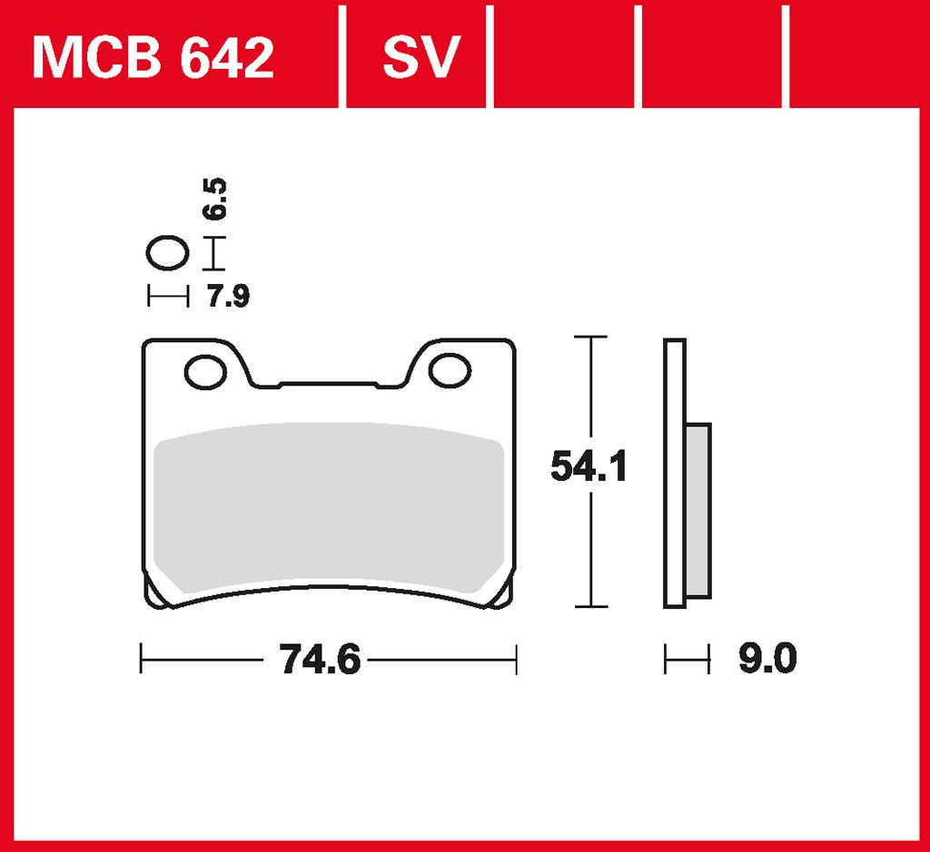 TRW Bremsbelag organisch